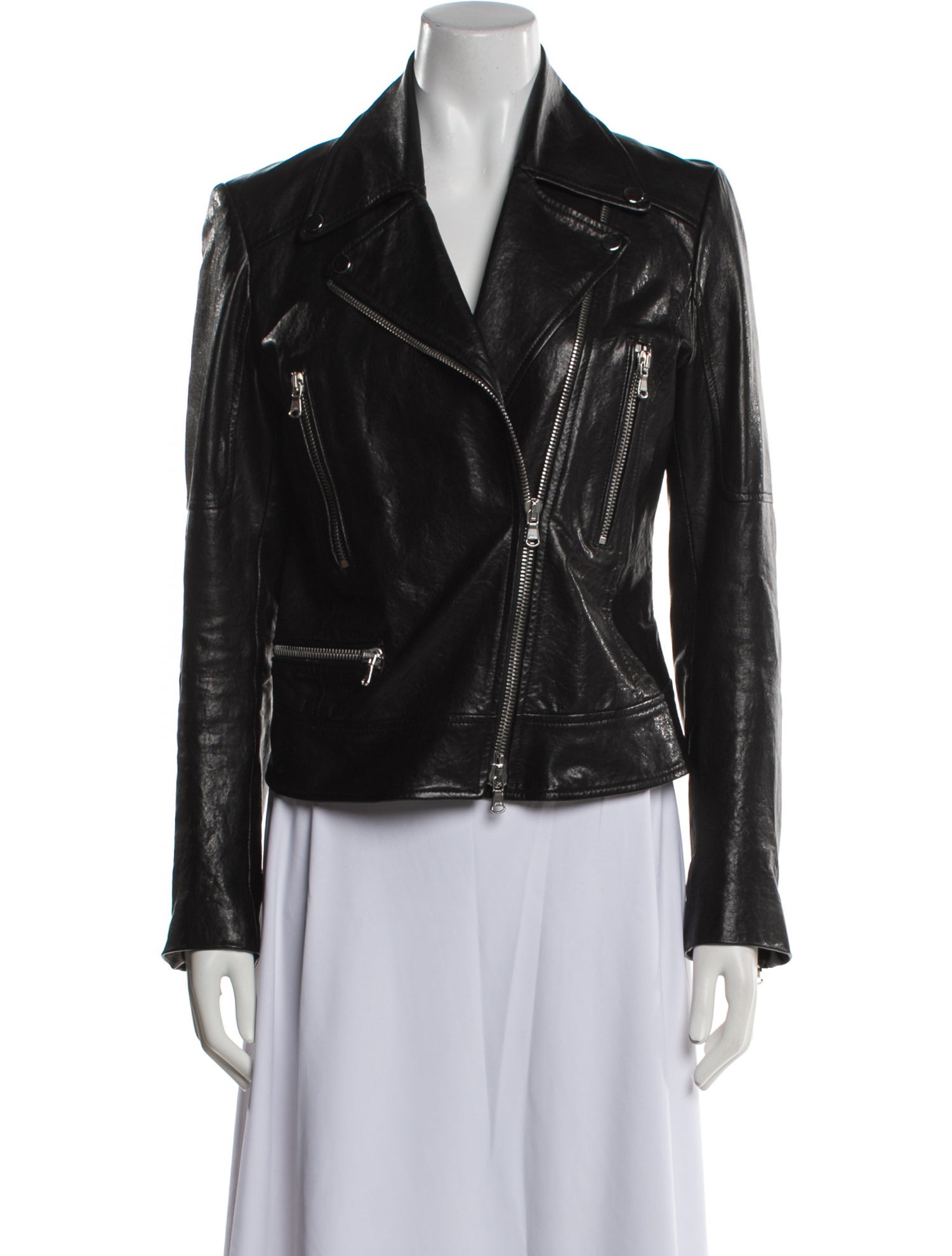 Veronica Beard Leather Biker Jacket