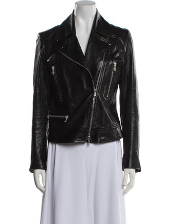 Veronica Beard Leather Biker Jacket
