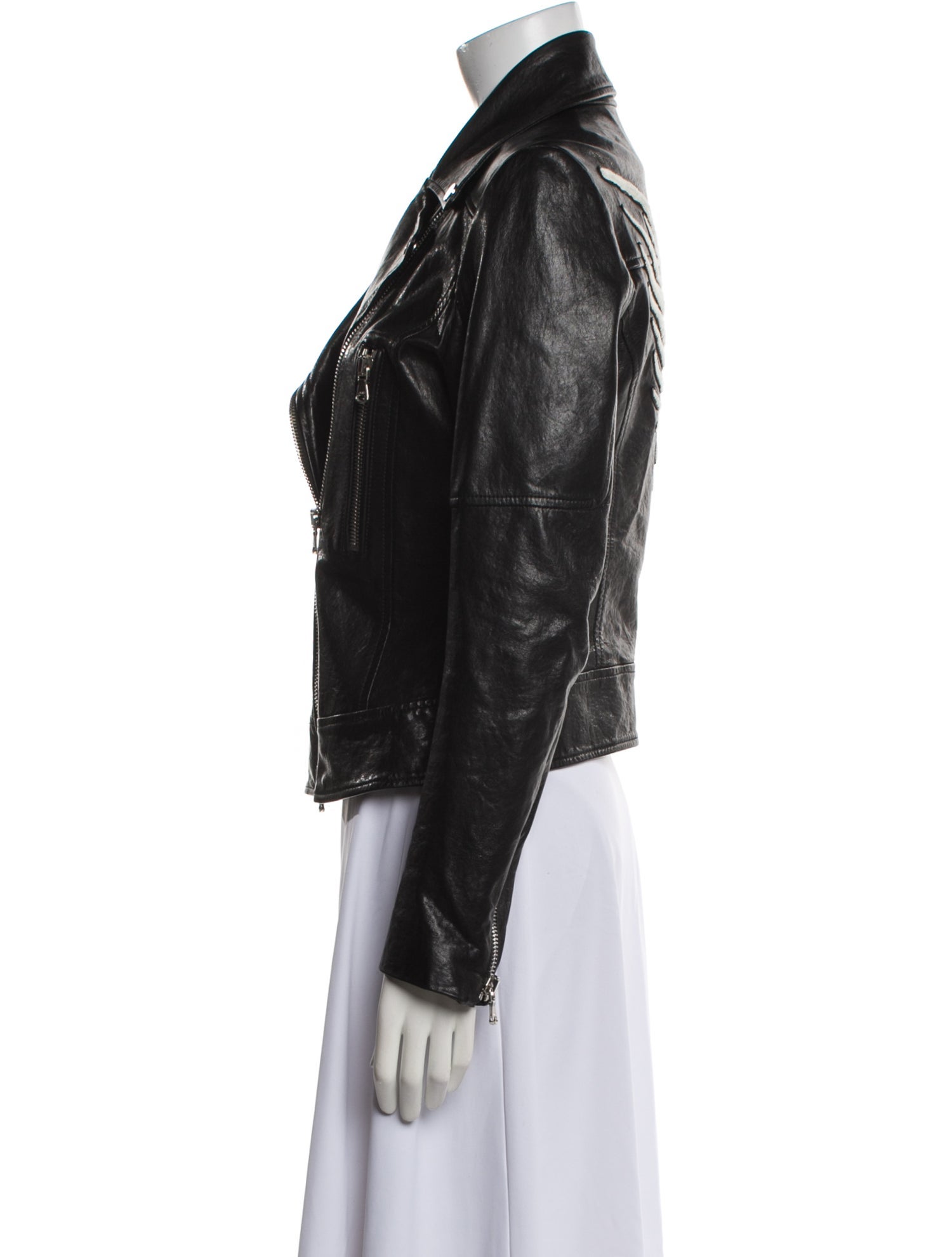 Veronica Beard Leather Biker Jacket