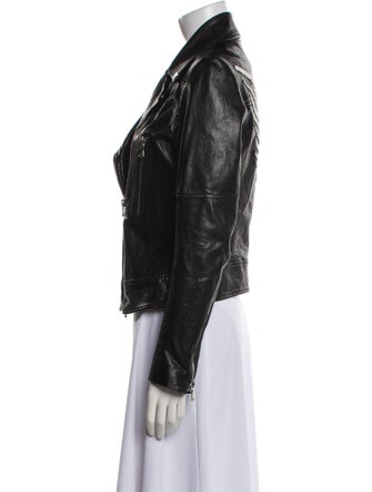 Veronica Beard Leather Biker Jacket