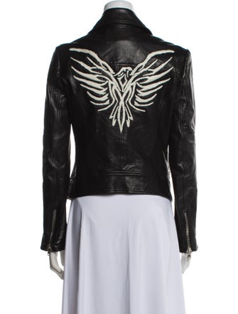 Veronica Beard Leather Biker Jacket