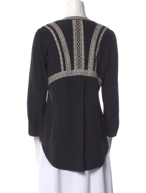 Veronica Beard Silk Printed Polo