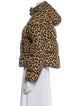 Veronica Beard Nylon Animal Print Down Jacket