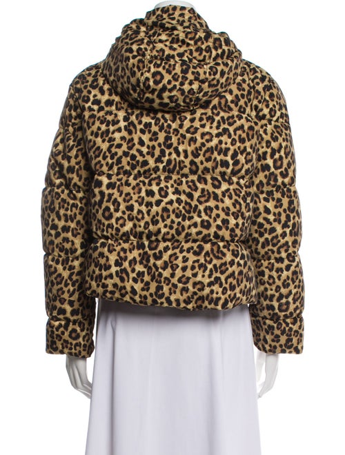 Veronica Beard Nylon Animal Print Down Jacket