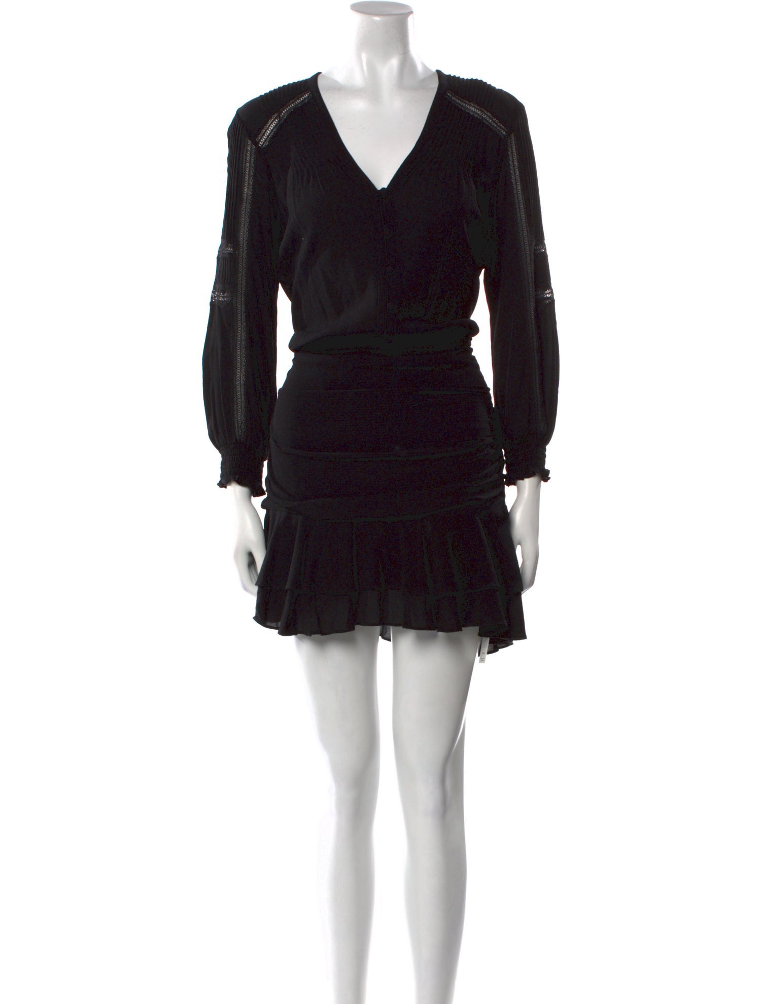 Veronica Beard V-Neck Mini Dress