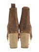 Veronica Beard Suede Studded Accents Chelsea Boots