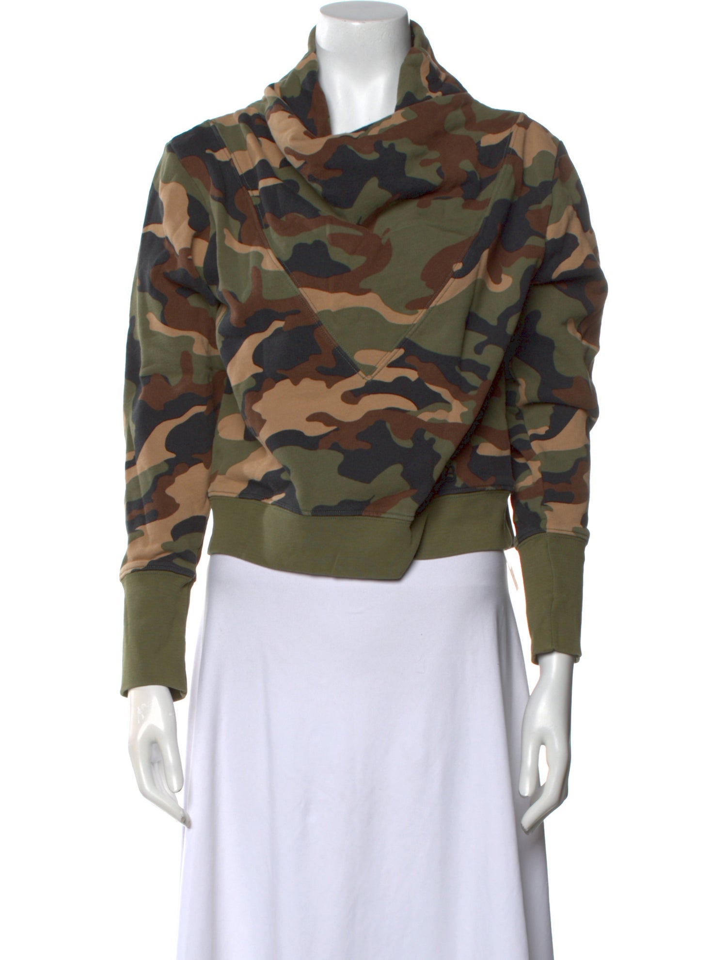 Veronica Beard Printed Mock Neck Sweatshirt