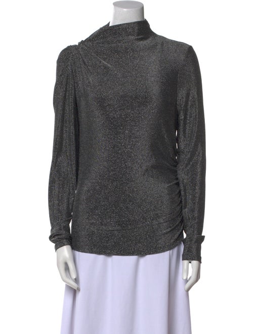 Veronica Beard Mock Neck Long Sleeve Sweatshirt