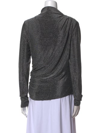 Veronica Beard Mock Neck Long Sleeve Sweatshirt