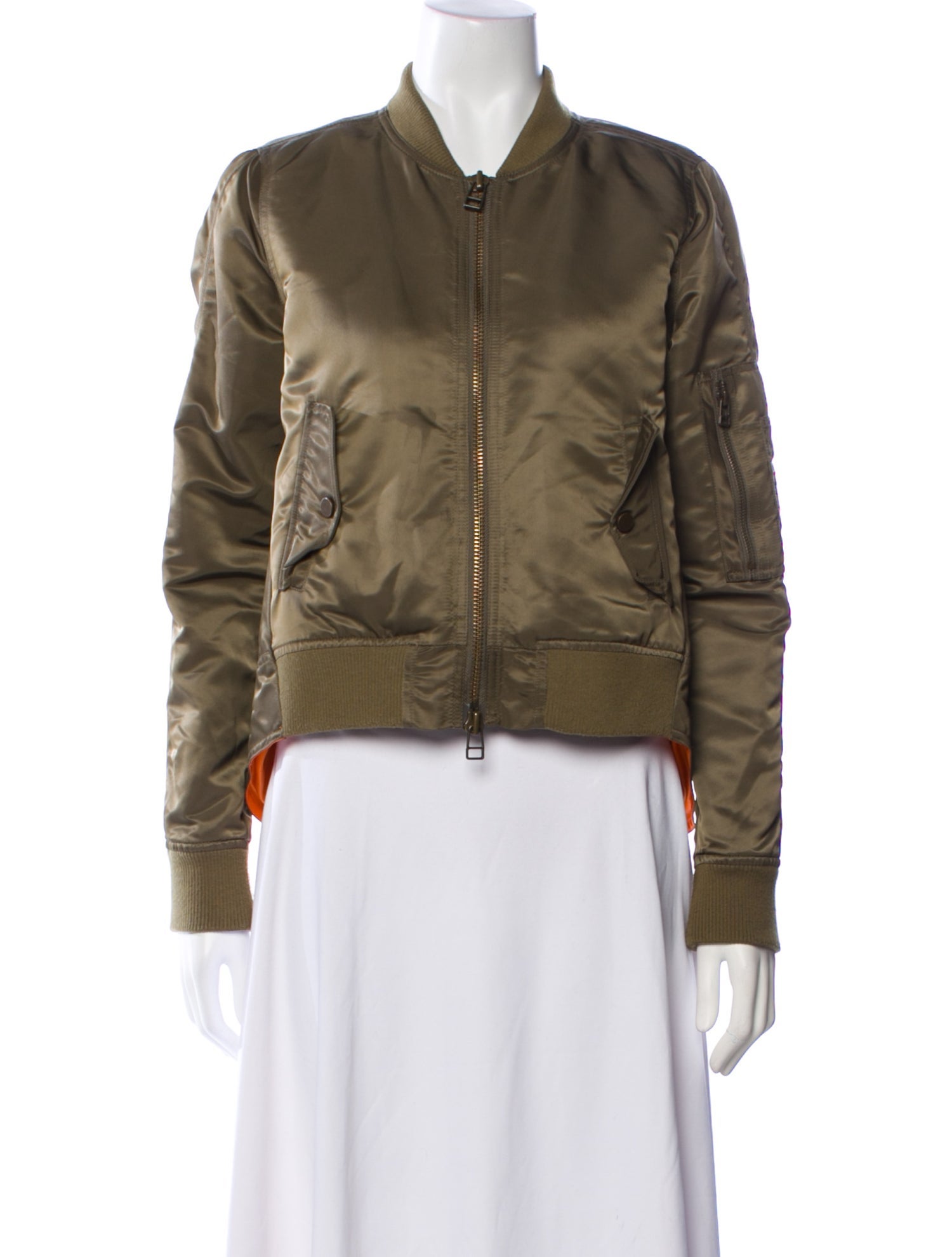 Veronica Beard Nylon Bomber Jacket