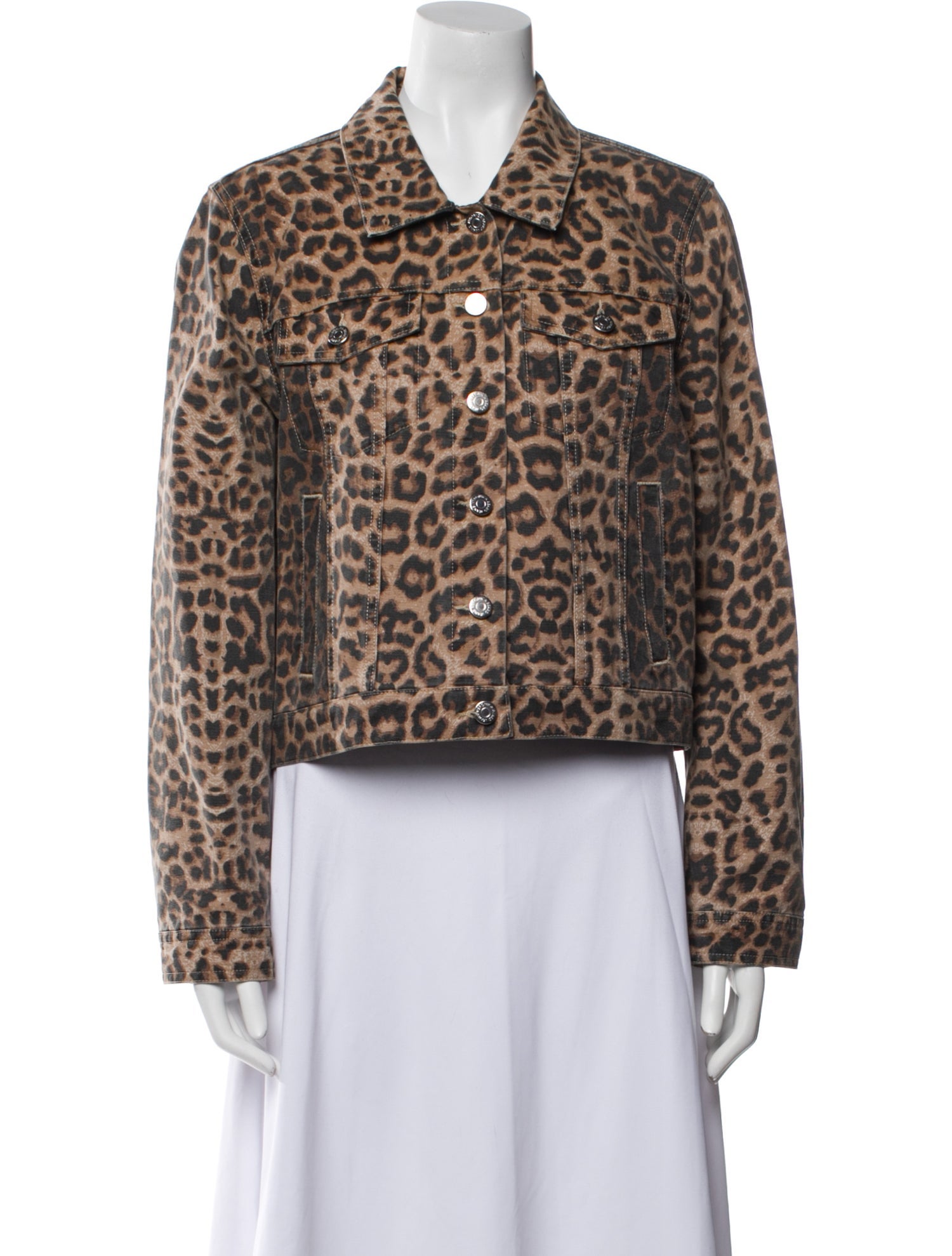 Veronica Beard Animal Print Faux Fur Jacket