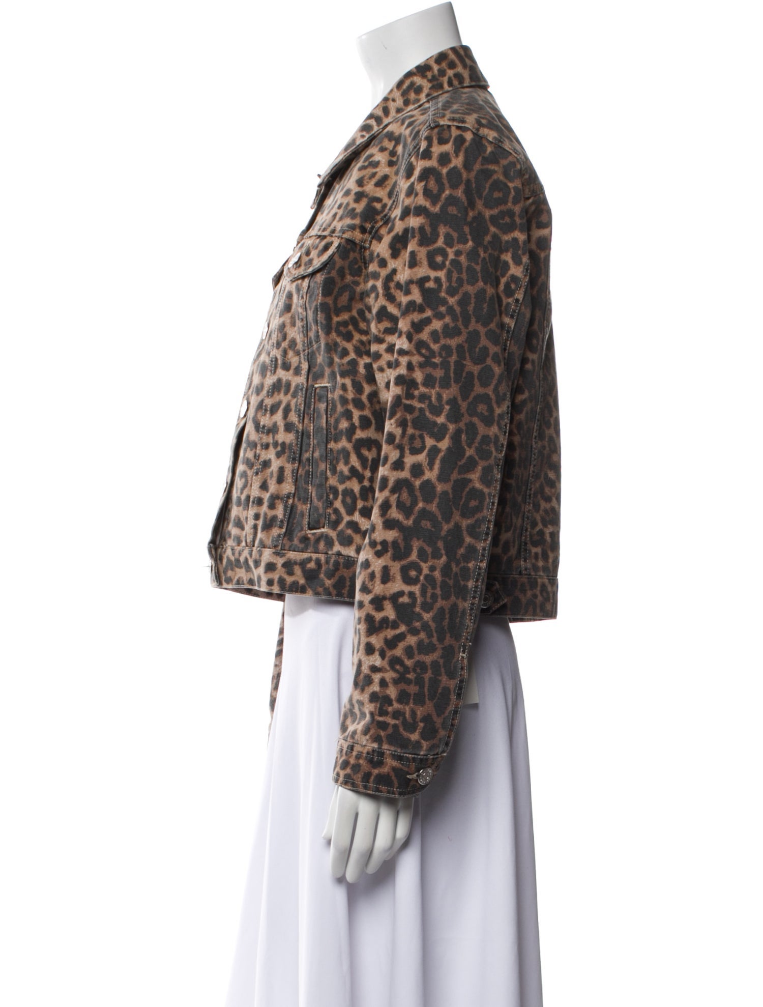 Veronica Beard Animal Print Faux Fur Jacket