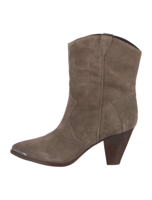 Veronica Beard Suede Western Boots