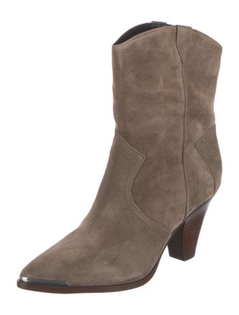 Veronica Beard Suede Western Boots