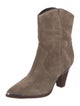Veronica Beard Suede Western Boots
