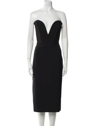 Veronica Beard Strapless Midi Length Dress