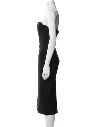 Veronica Beard Strapless Midi Length Dress