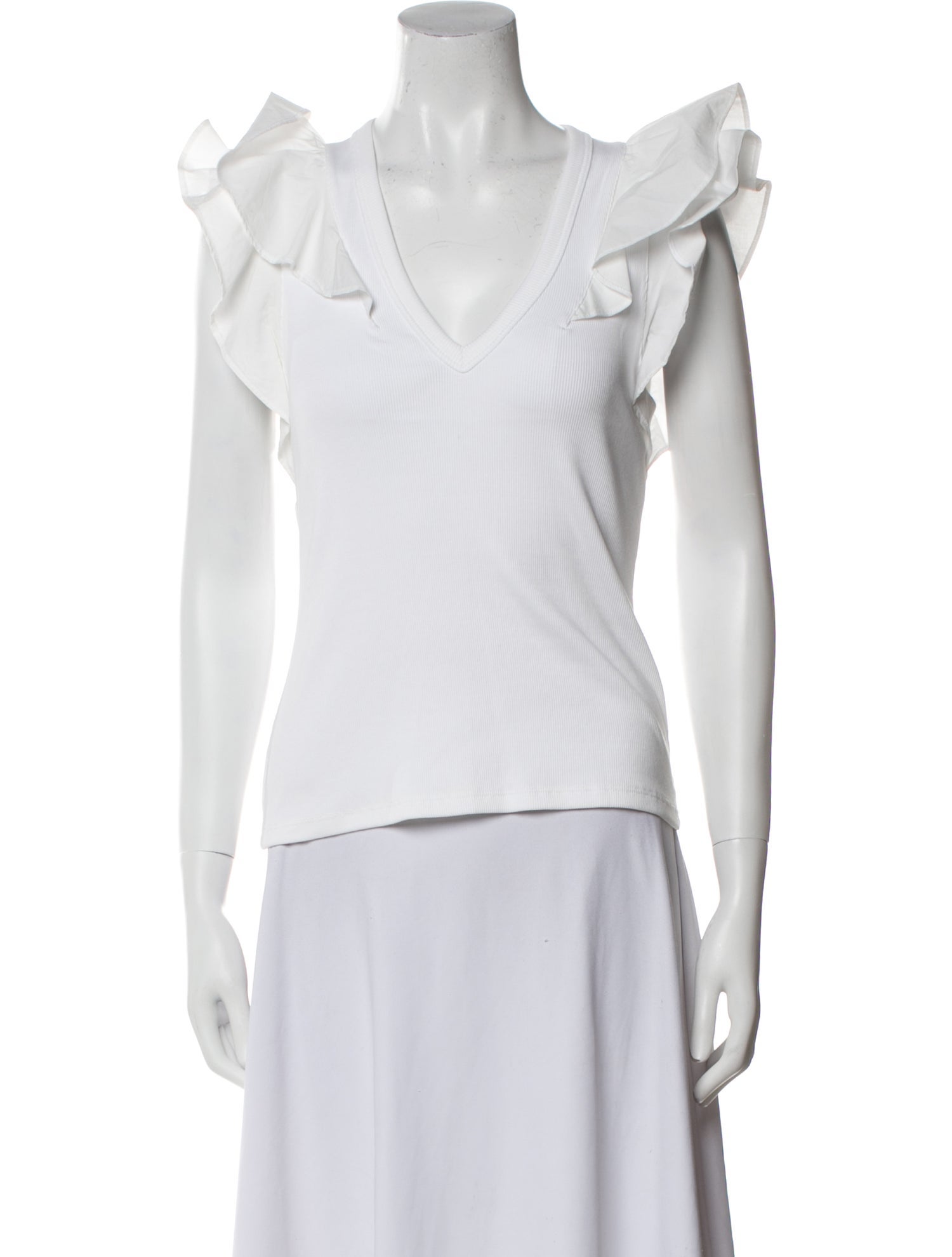 Veronica Beard V-Neck Sleeveless Top