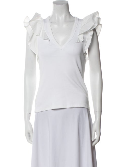 Veronica Beard V-Neck Sleeveless Top