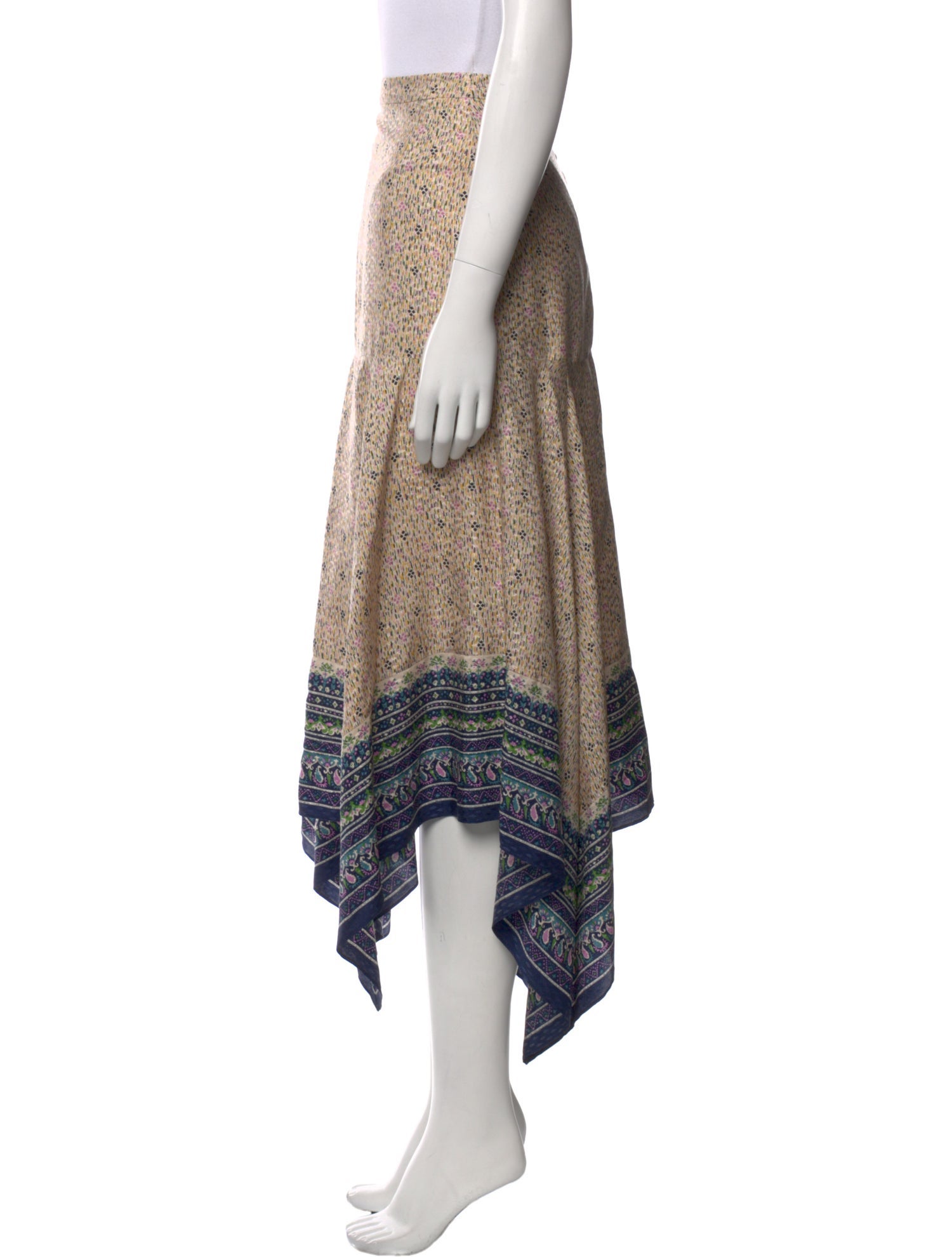 Veronica Beard Silk Midi Length Skirt