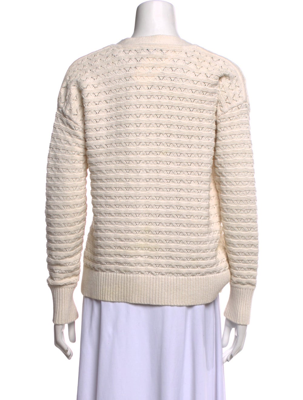 Veronica Beard Pullover Neutrals Long Sleeve with… - image 3