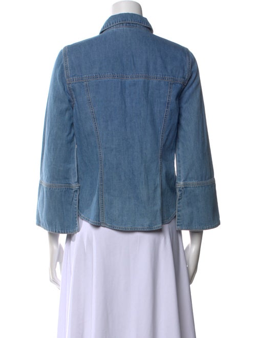 Veronica Beard Three-Quarter Sleeve Button-Up Top