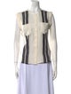 Veronica Beard Silk Striped Button-Up Top