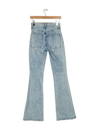 Veronica Beard Mid-Rise Wide Leg Jeans