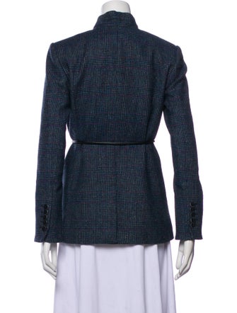Veronica Beard Wool Houndstooth Print Blazer