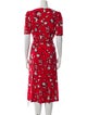 Veronica Beard Floral Print Midi Length Dress