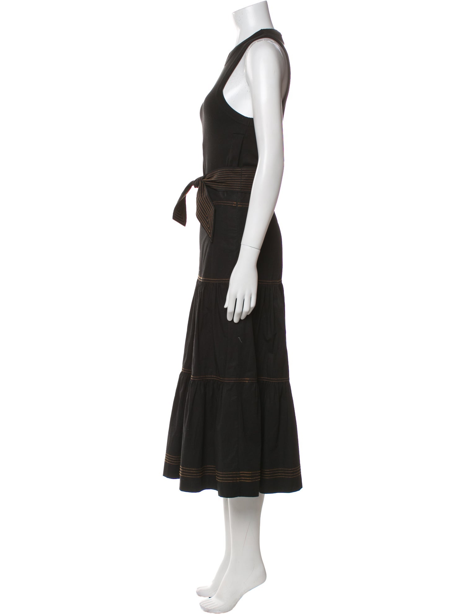 Veronica Beard Crew Neck Long Dress