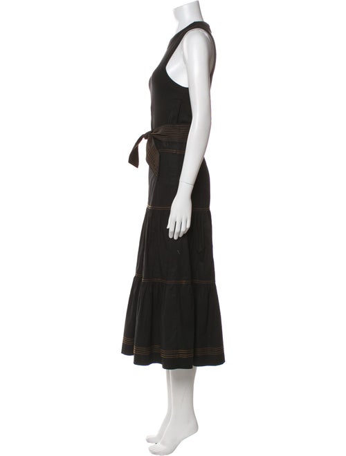 Veronica Beard Crew Neck Long Dress