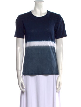 Veronica Beard Tie-Dye Print Crew Neck T-Shirt