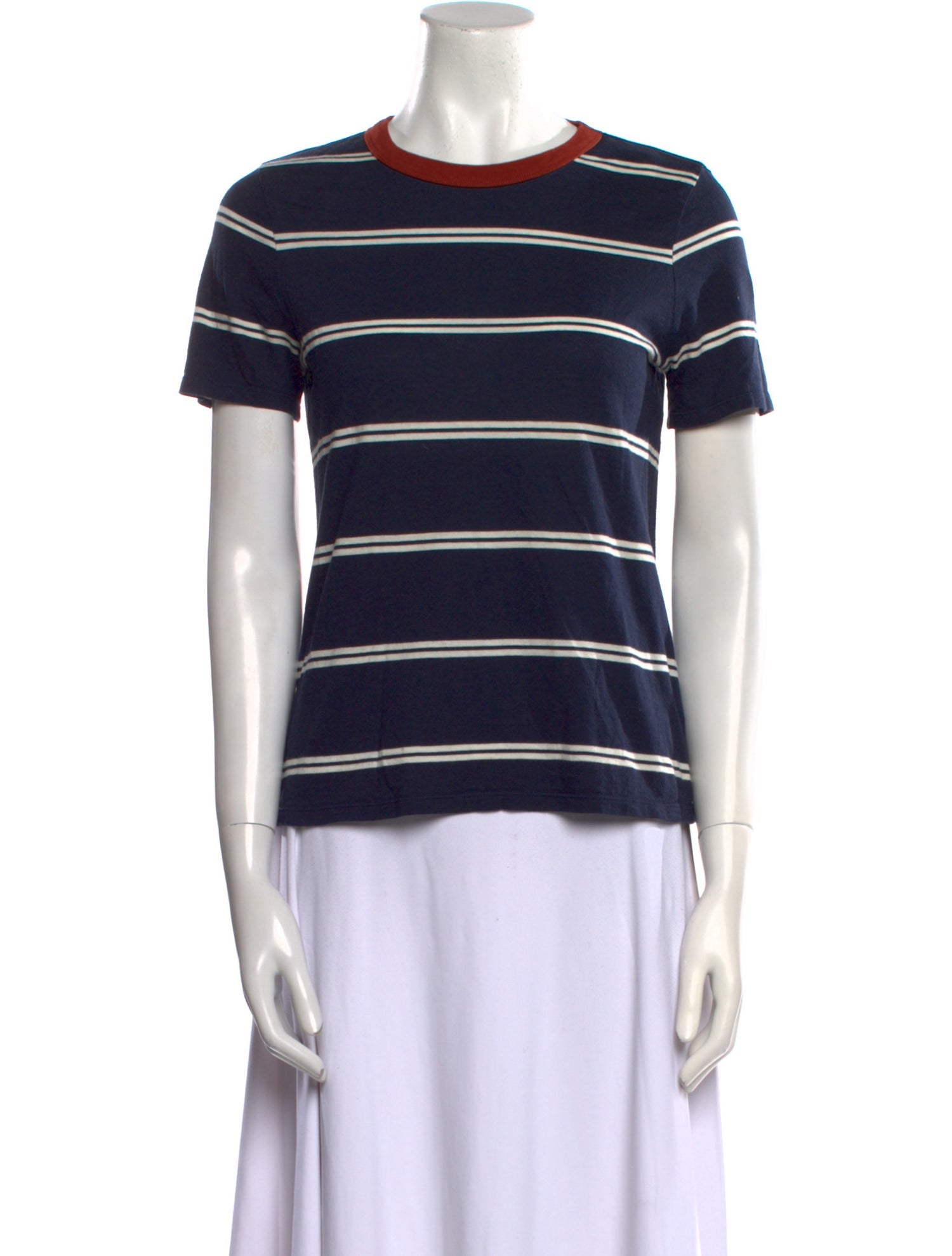 Veronica Beard Striped Crew Neck T-Shirt