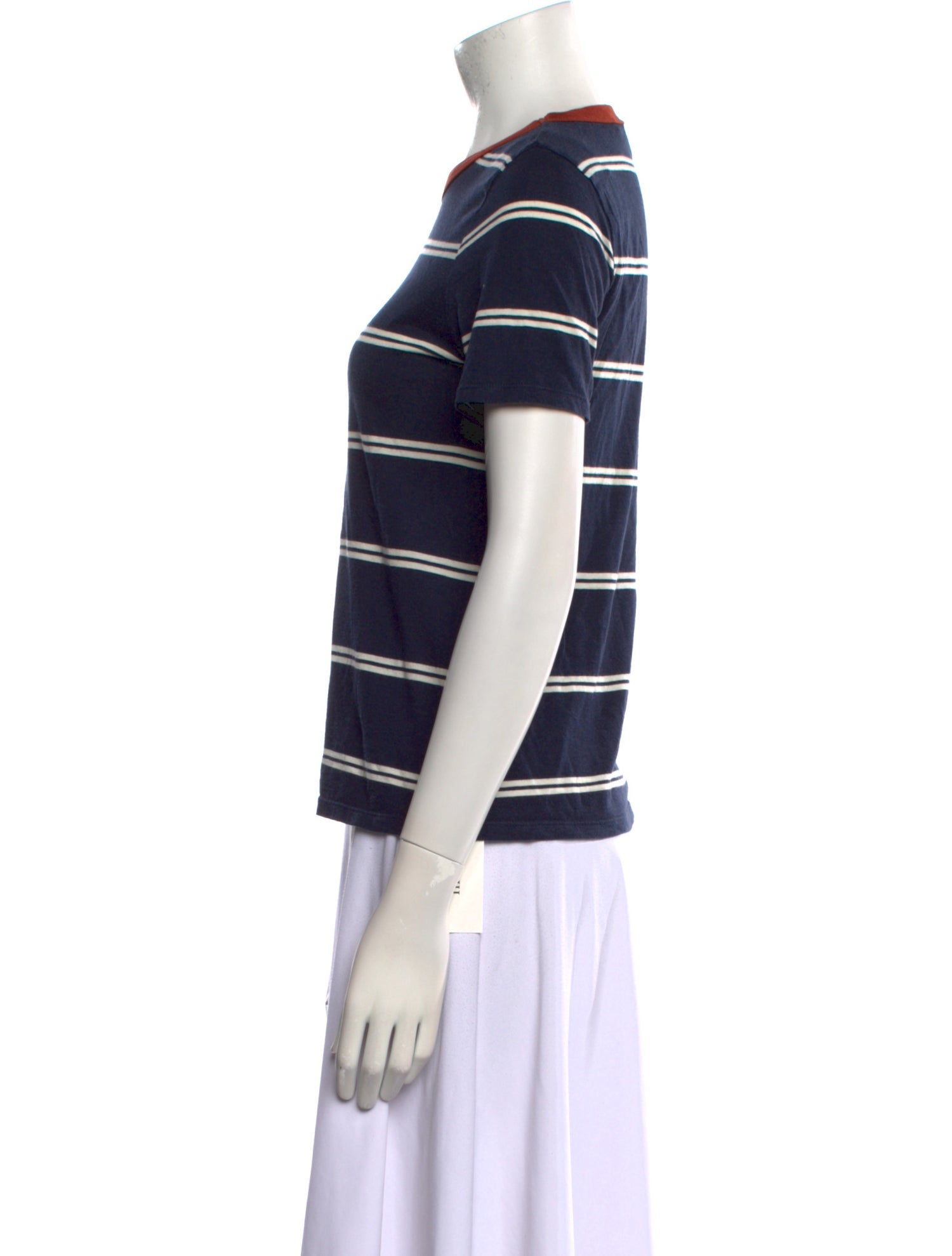 Veronica Beard Striped Crew Neck T-Shirt