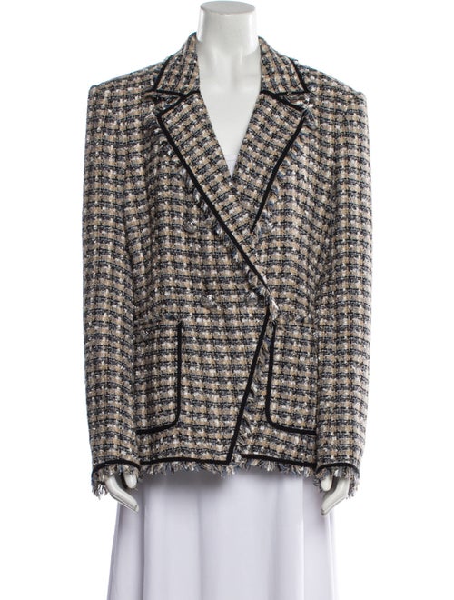 Veronica Beard Plaid Print Blazer