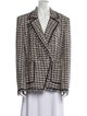 Veronica Beard Plaid Print Blazer