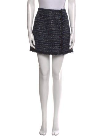 Veronica Beard Tweed Pattern Mini Skirt