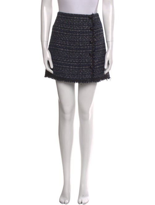 Veronica Beard Tweed Pattern Mini Skirt