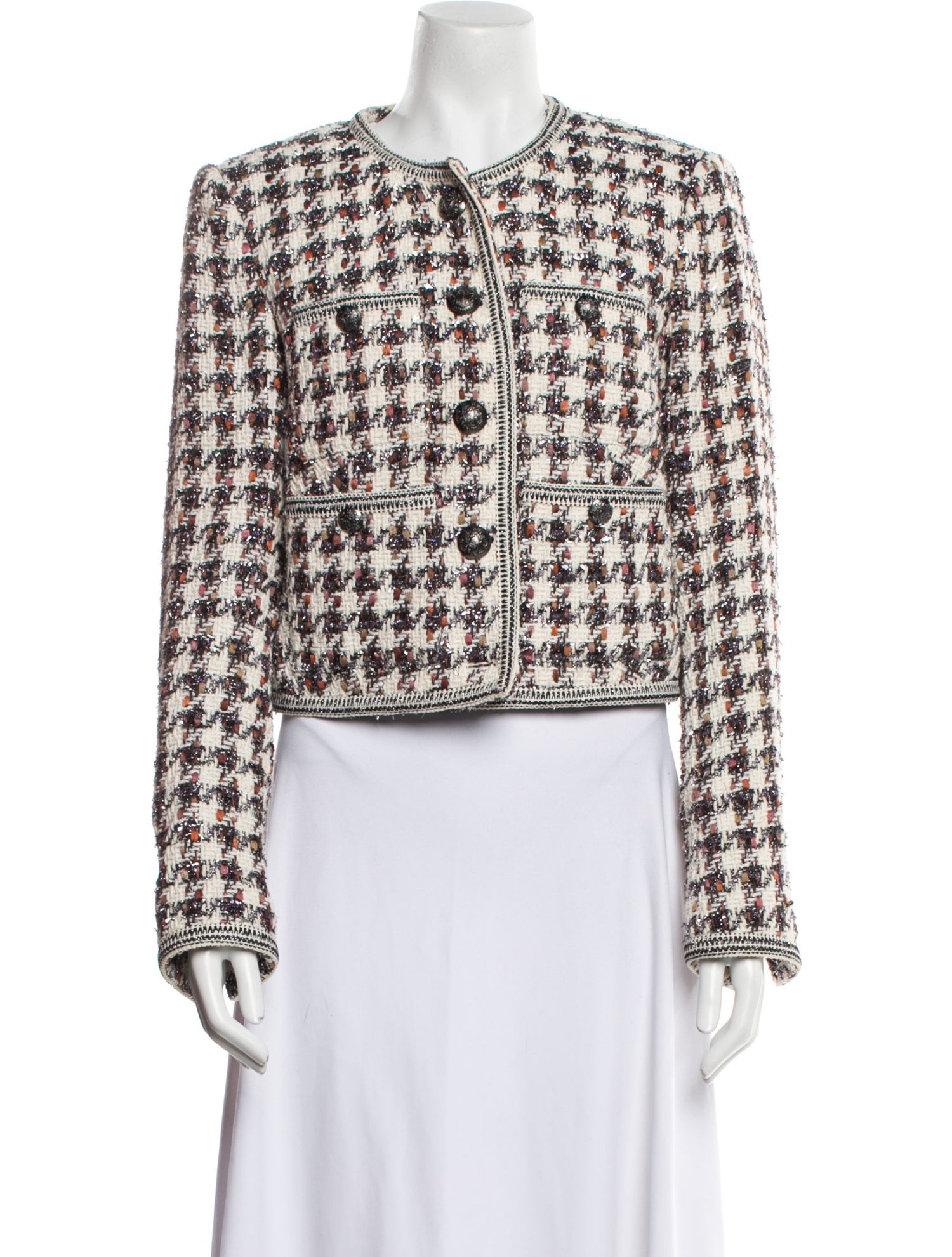 Veronica Beard Tweed Pattern Jacket