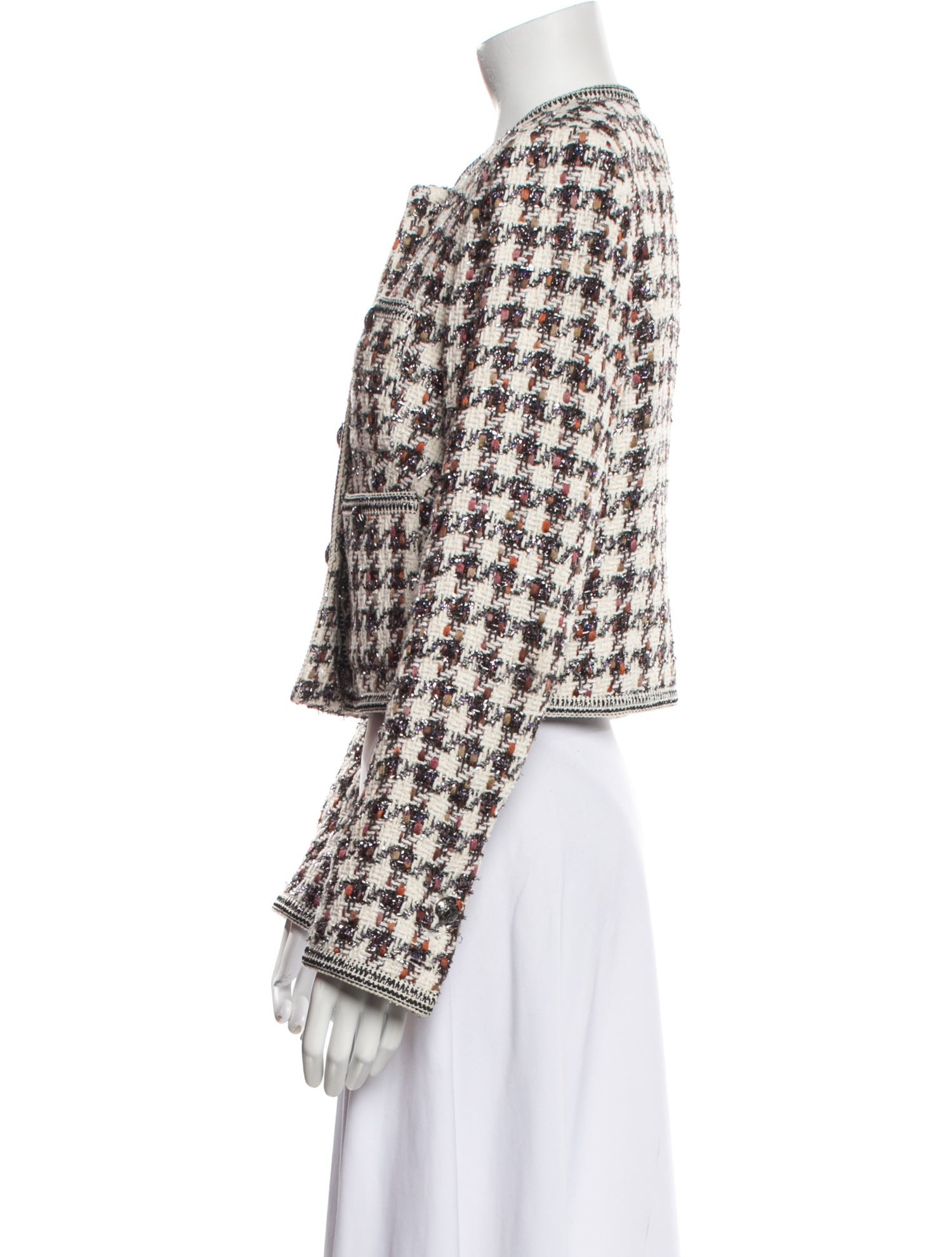 Veronica Beard Tweed Pattern Jacket