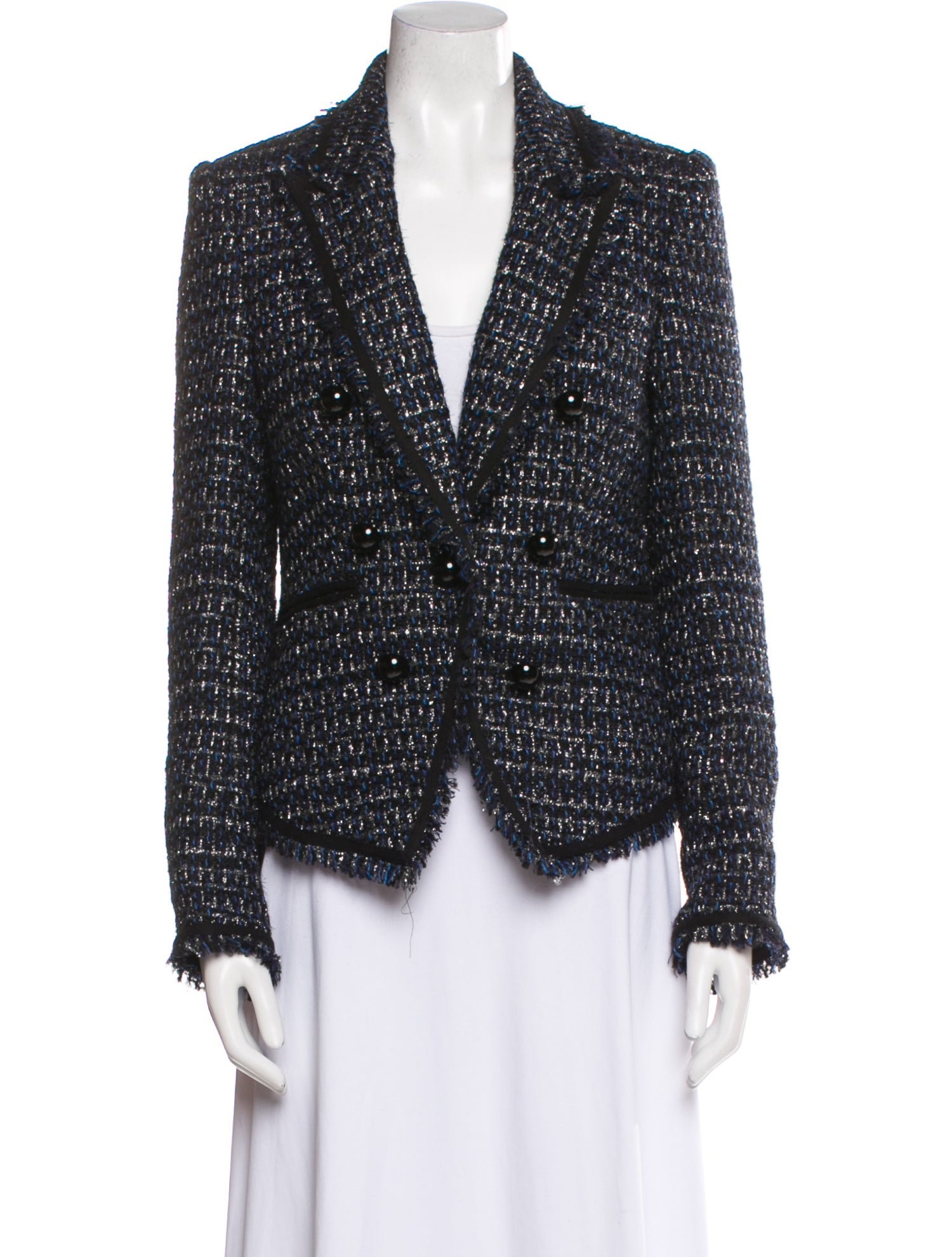 Veronica Beard Tweed Pattern Blazer