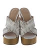 Veronica Beard Leather Lasercut Accents Slides