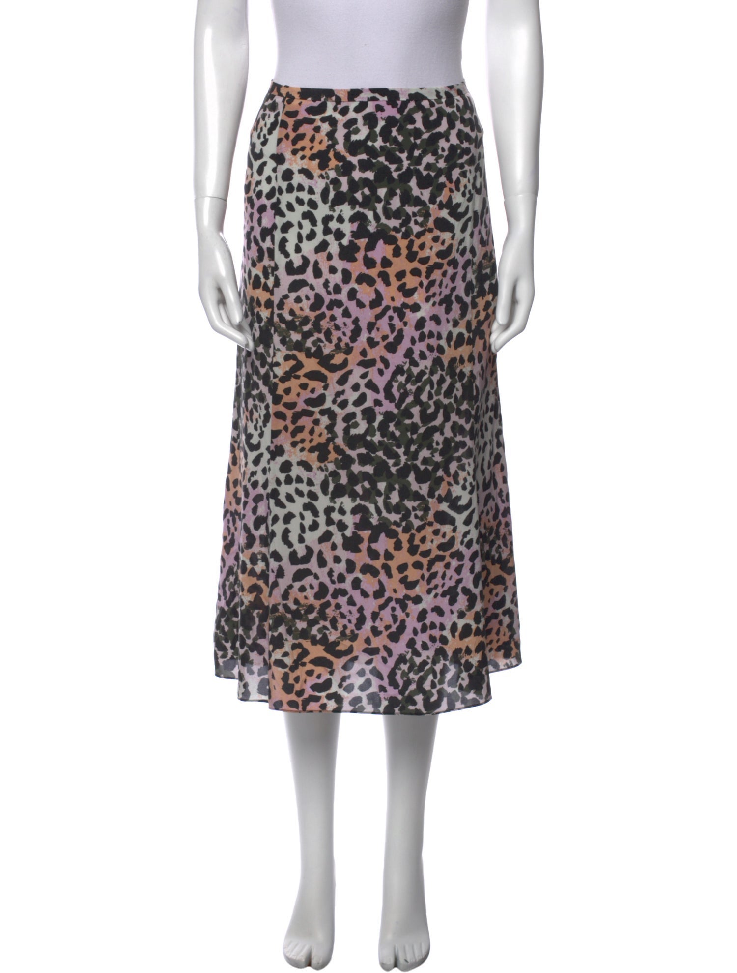 Veronica Beard Silk Midi Length Skirt