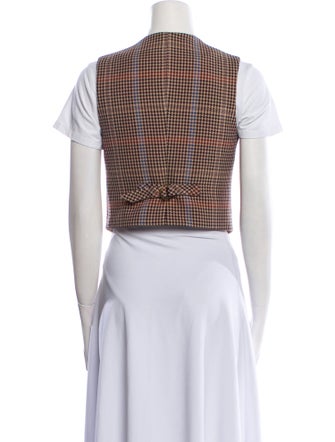 Veronica Beard Houndstooth Print Vest