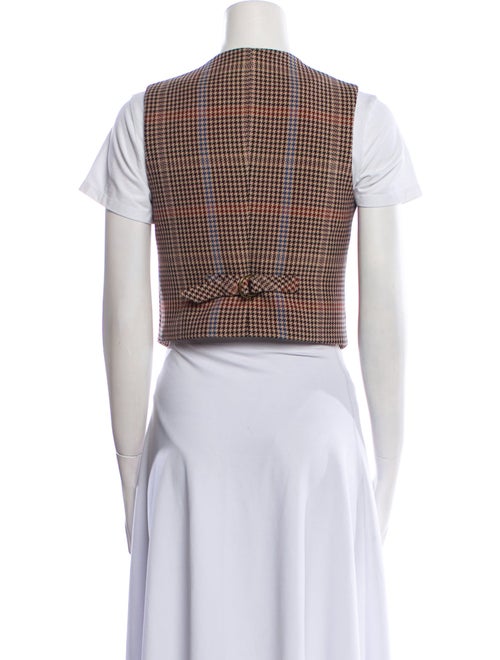 Veronica Beard Houndstooth Print Vest