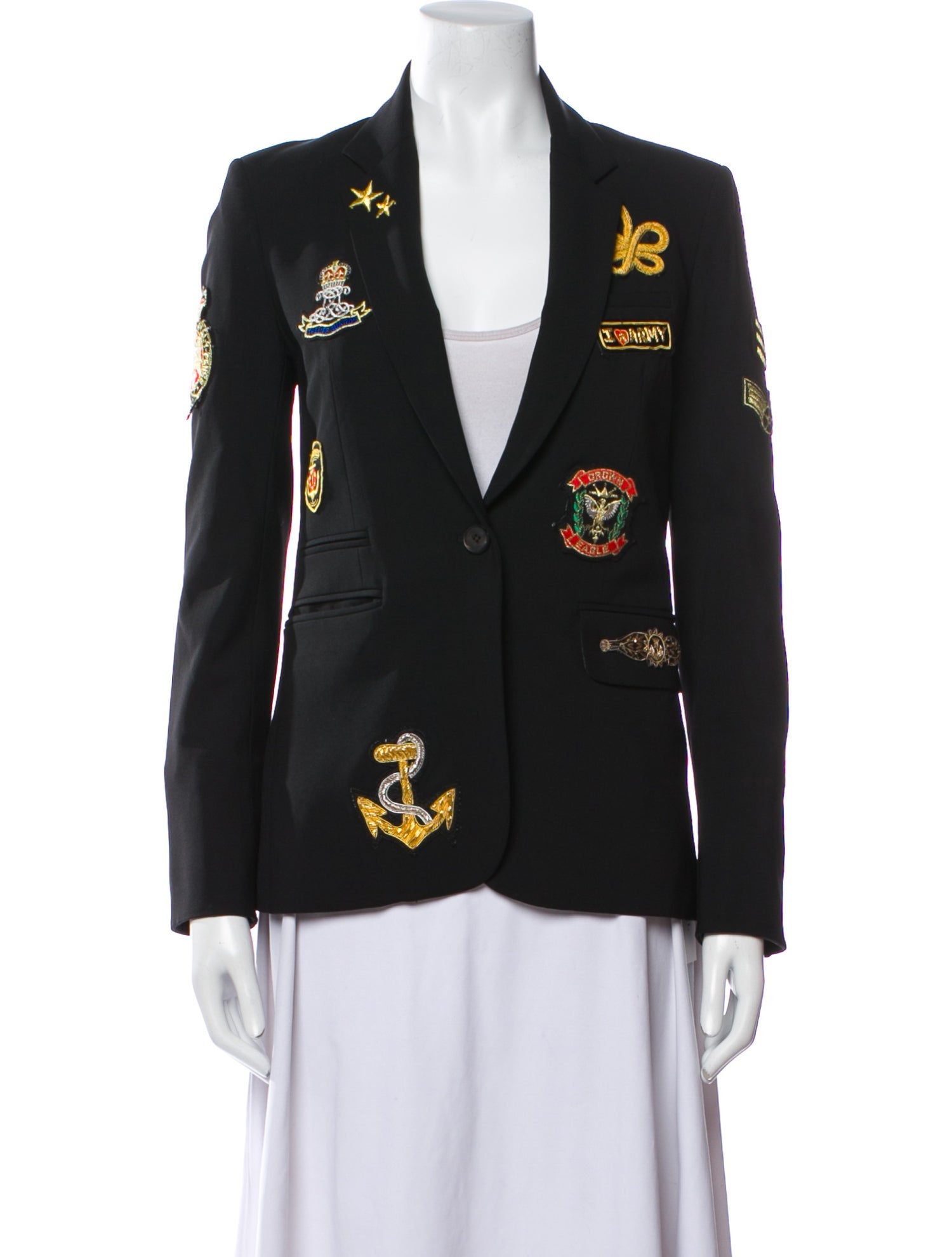 Veronica Beard Virgin Wool Floral Print Blazer