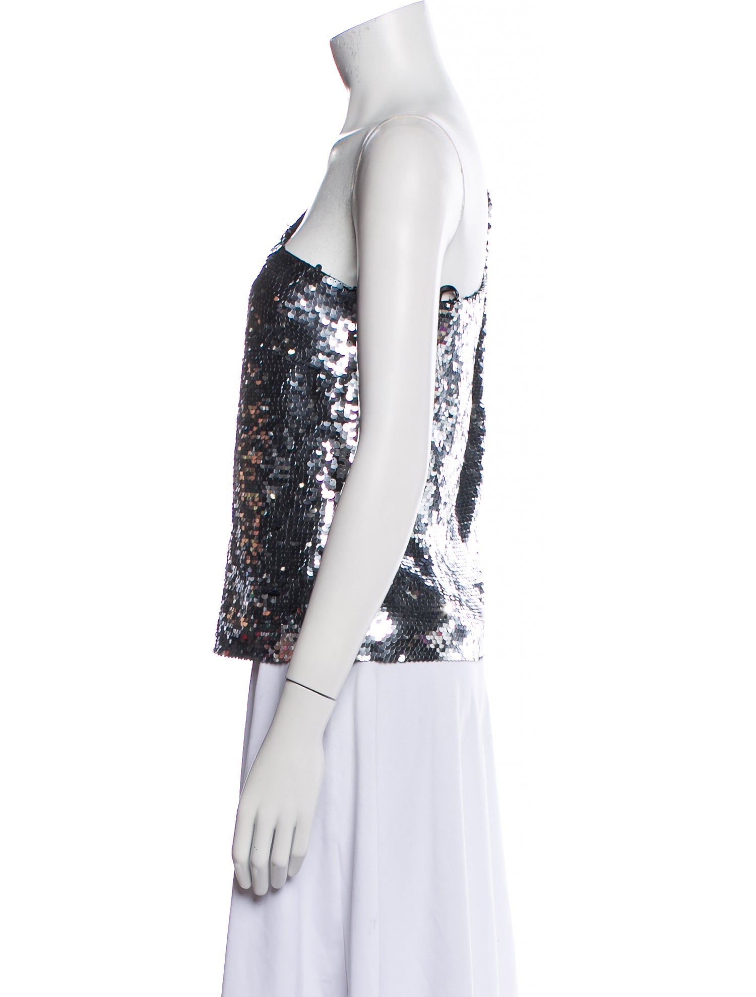 Veronica Beard One-Shoulder Three-Quarter Sleeve Top