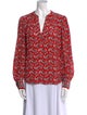 Veronica Beard Silk Printed Blouse
