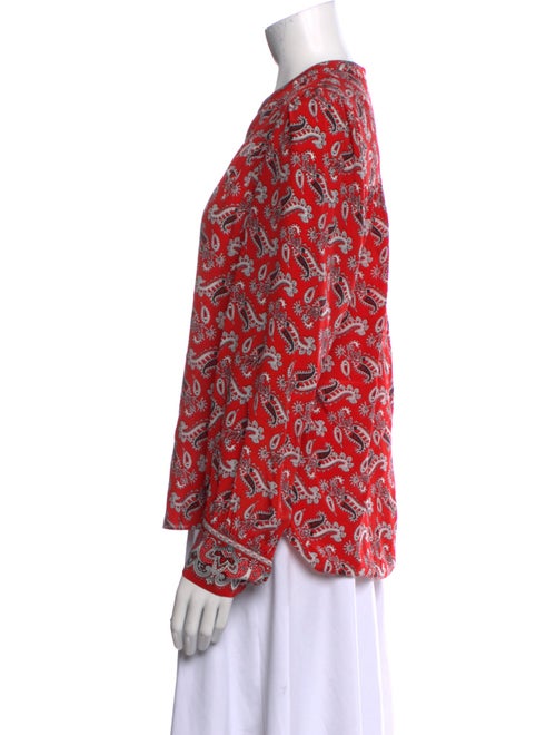 Veronica Beard Silk Printed Blouse